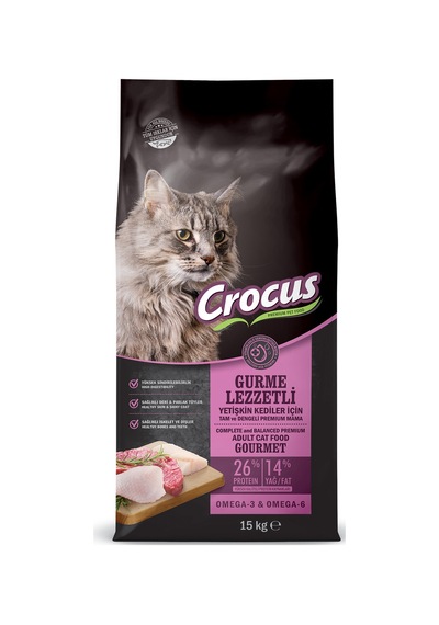 Crocus - 289 - Gurme Yetişkin Kedi Maması - Csmo-tex - 15 Kg