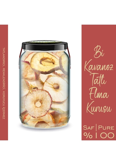 Ekşi Yeşil Elma + Tatlı Kırmızı Elma Kurusu Bi Kavanoz 660 Cc. Cam Kavanozlarda Dried Apple Slice Diğer