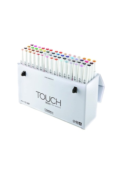 Touch Twin Brush Marker Fırça Uçlu Marker Seti 60 Renk Set A