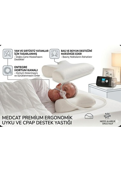 Medpride Uyku Apne Yastığı Beyaz