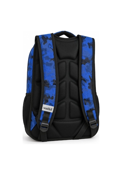 Komando Sırt Çantası Mavi Kamuflaj 3 Gözlü Kamp Ve Outdoor 46x32x18 Cm Çok Renkli