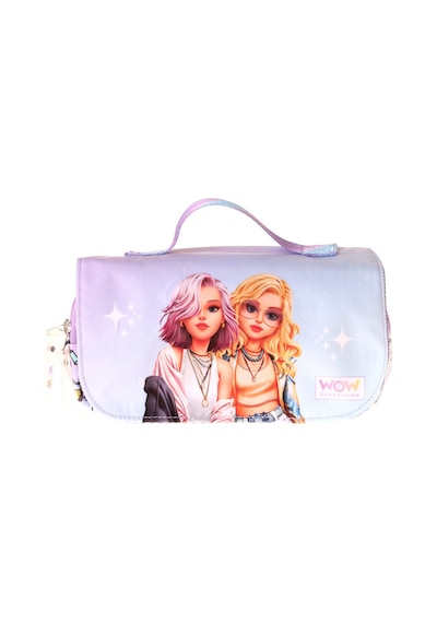 Wow Generation Taşıma Askılı Kız Çocuk Friends Baskılı Şık Kalem Çantası Pembe - W6056
