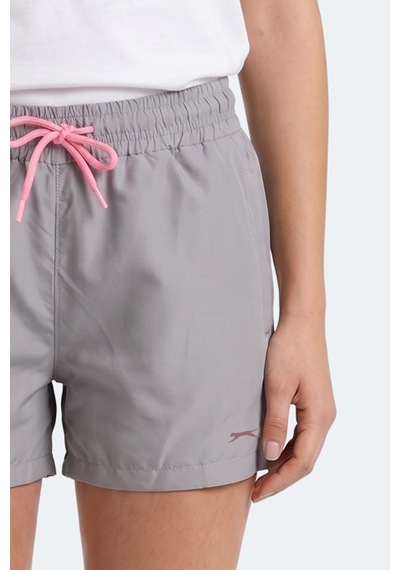 Slazenger Knoxıs Kadın Cepli Deniz Şortu Gri Şort