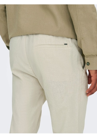 Onslınus Crop 0007 Cot Lın Pnt Noos Erkek Pantolon 22024966 Bej