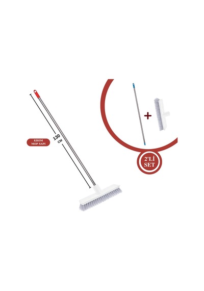 FLORA FT508 KROM MOP APARATI VE F162 SIRT YIR FIRÇASI