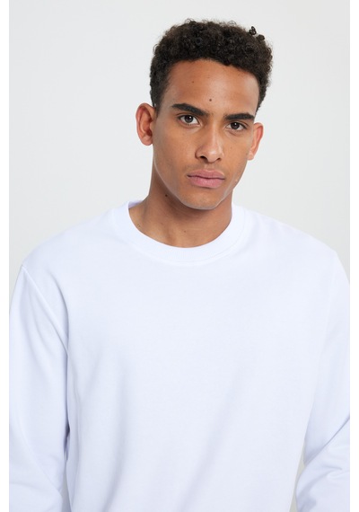 Ac&Co / Altınyıldız Classics Standart Fit Normal Kesim Bisiklet Yaka Erkek Sweatshirt - Beyaz Ac&Co / Altınyıldız Classics Standart Fit Normal Kesim Bisiklet Yaka Erkek Sweatshirt - Beyaz