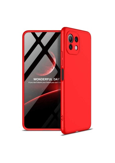 Xiaomi Mi 11 Lite Kılıf Zore Ays Kapak Kırmızı