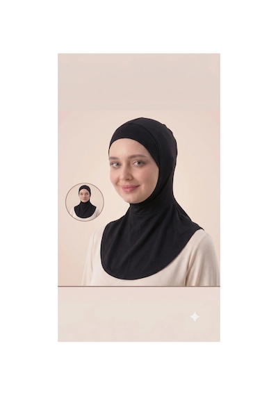 Penye Boyunluk Bone Terletmez Kaşındırmaz Yumuşak Likralı Ninja Bone Siyah