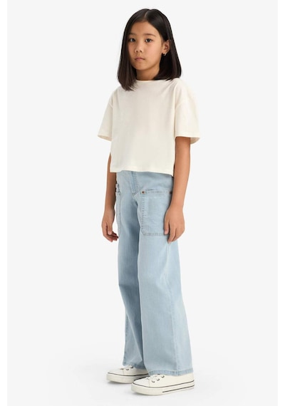 Defacto Paperbag Kargo Geniş Paça Jean Pantolon Kız Çocuk E5883A825AU Mavi Defacto Paperbag Kargo Geniş Paça Jean Pantolon Kız Çocuk E5883A825AU Mavi