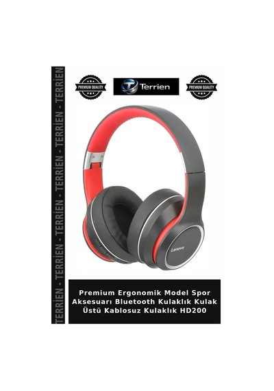Premium Ergonomik Model Spor Aksesuarı Bluetooth Kulaklık Kulak Üstü Kablosuz Kulaklık Hd200