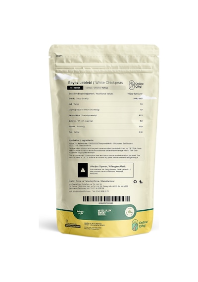 Online Çiftçi Beyaz Çıtır Leblebi 100 G