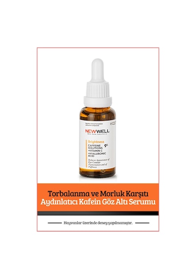 New Well Torbalanma ve Morluk Karşıtı Aydınlatıcı Kafein Göz Altı Serumu 30 ML