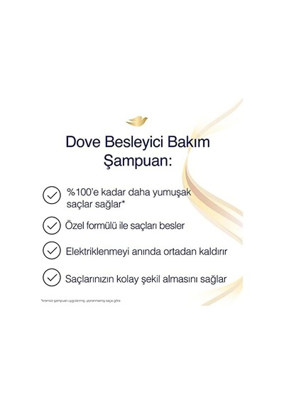 Dove Ultra Care Saç Bakım Şampuanı Besleyici Bakım Kuru Saçlar İçin 400 Ml