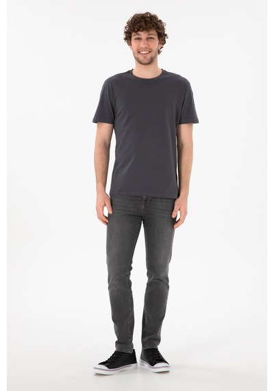 U.S. Polo Assn. Erkek Regular Fit Bisiklet Yaka Antrasit Basic Tişört 50305985-VR006 U.S. Polo Assn. Erkek Regular Fit Bisiklet Yaka Antrasit Basic Tişört 50305985-VR006