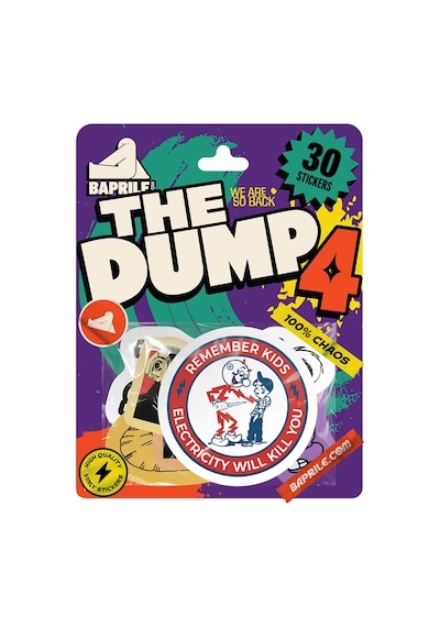 The Dump Iv Eğlenceli Sticker Koleksiyonu 30 Parça Laptop Telefon Termos Etiket Seti