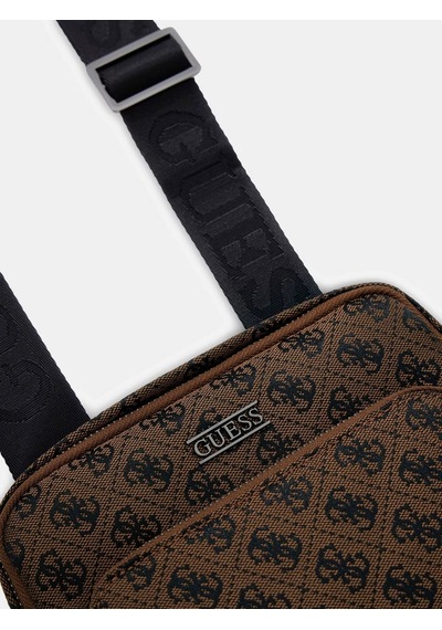 Guess Hmbostp6123 Boston Erkek Çapraz Çanta Kahverengi