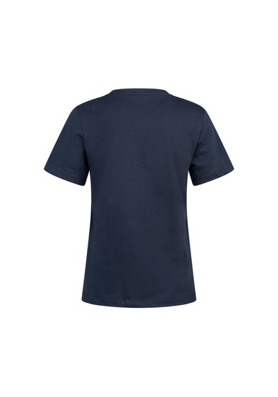 2as Alone Baskılı V Yaka Kadın T-shirt 404 Lacivert