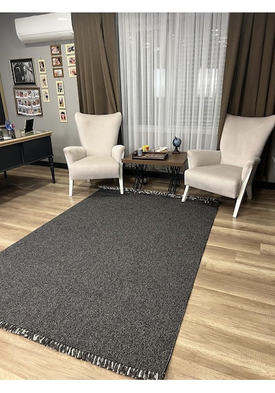 Sanat Halı Lora Plus 3954 Antrasit İskandinav Halı Antrasit