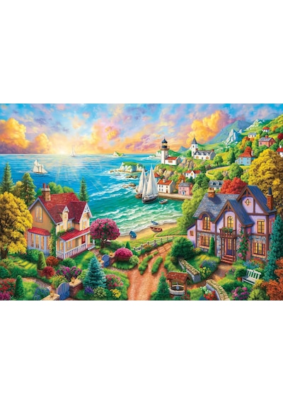 Puzzle - Sahildeki Köy / 260 Parça Puzzle, 3343