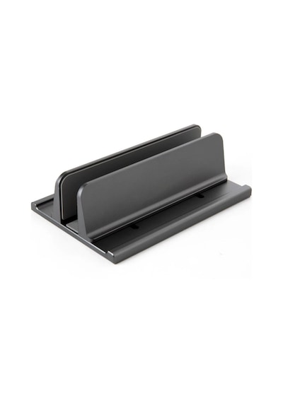 Polham 3in1 Arada Ayarlanabilir Metal Dikey Laptop Standı Laptop, Tablet Ve Telefon Tutucu,ayarlanabilir Genişlikli Siyah