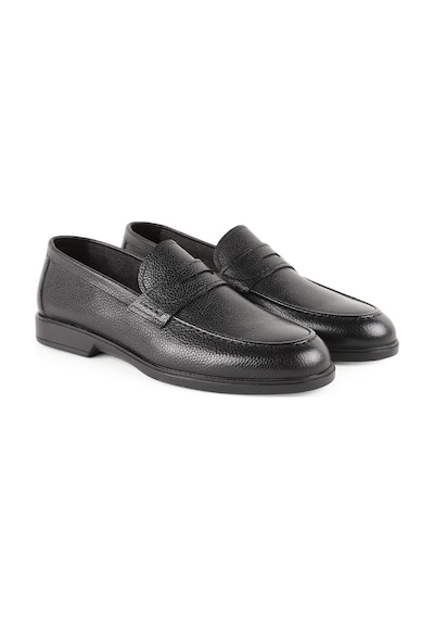 Libero L5956 Erkek Kauçuk Taban Bağcıksız Günlük Loafer Ayakkabı Siyah