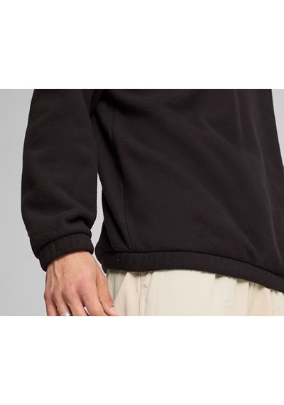 Puma Downtown Polarfleece Crew Erkek Günlük Sweatshirts 62675301 Siyah 62675301 Siyah