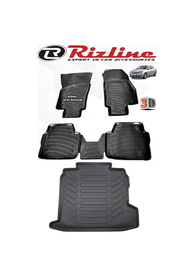 Rizline Opel Astra H Sedan 3D Paspas+Bagaj Havuzu Seti