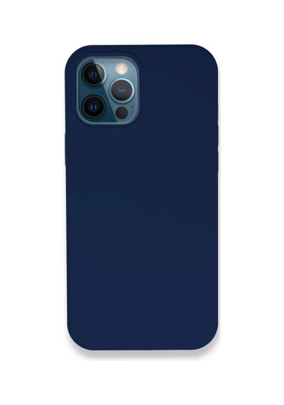 Apple Uyumlu   iPhone 12 Pro Kılıf Lansman Legant Silikon - Lacivert
