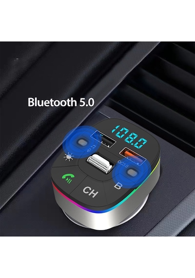 Earldom M74 Bluetooth Usb3.0 Dijital Fm Transmitter - Siyah