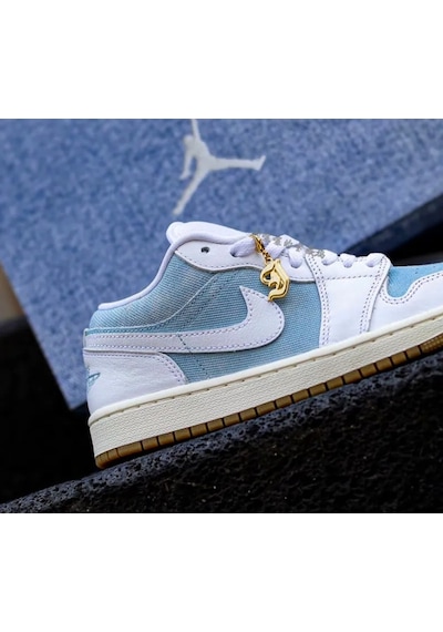Nike Air Jordan 1 Low Se 'denim' W -sportxoutlet Mavi - Beyaz