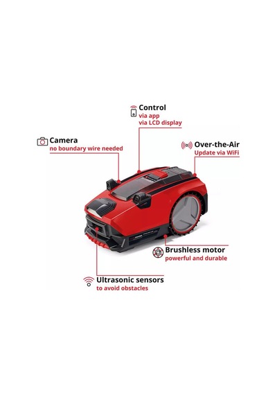 Einhell FREELEXO CAM PLUS 600 Robot Çim Biçme (Akü ve Şarj Hariç) - 3413975