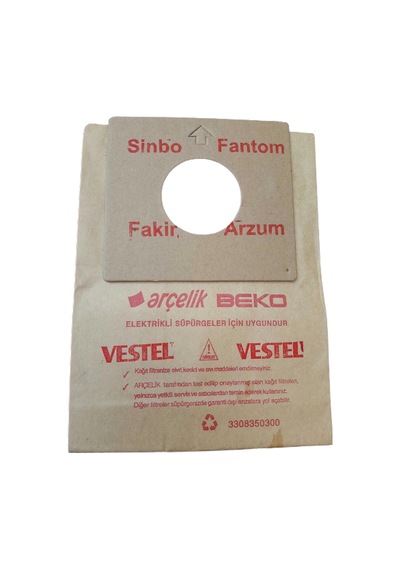 Sinbo SVC-3449 Elektrikli Süpürge Kağıt Toz Torbası 25 Adet