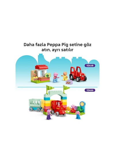 LEGO® DUPLO® Peppa Pig Aile Evi 10467 -2 Yaş ve Üzeri Çocuklar için Peppa Pig Figürü İçeren Yaratıcı Oyuncak Yapım Seti (84 Parça)