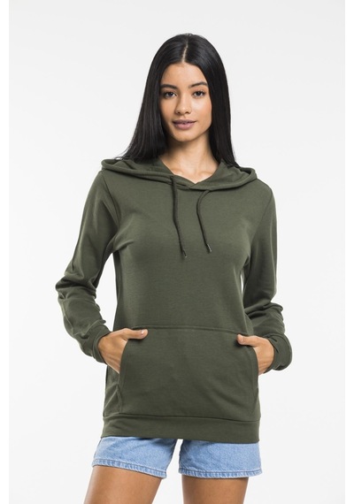 SPR21K55 Kadın Kapş. Kanguru Cepli Sweatshirt