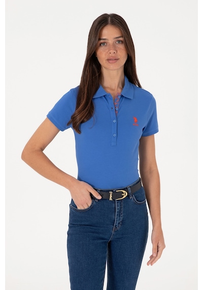 U.S. Polo Assn. Kadın İndigo Basic Tişört 50300896-VR028
