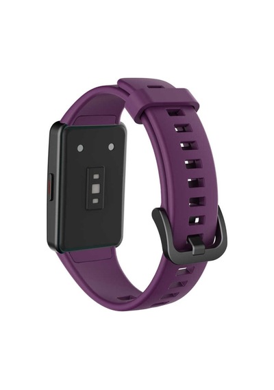 Huawei Band 6 Zore Krd-47 Silikon Kordon-Mor