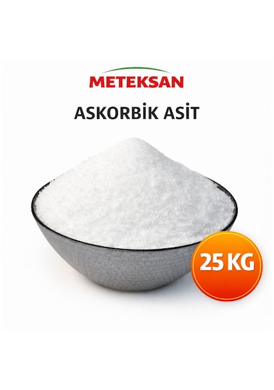 Meteksan Askorbik Asit E300 25 Kg Gıda Katkı Maddesi