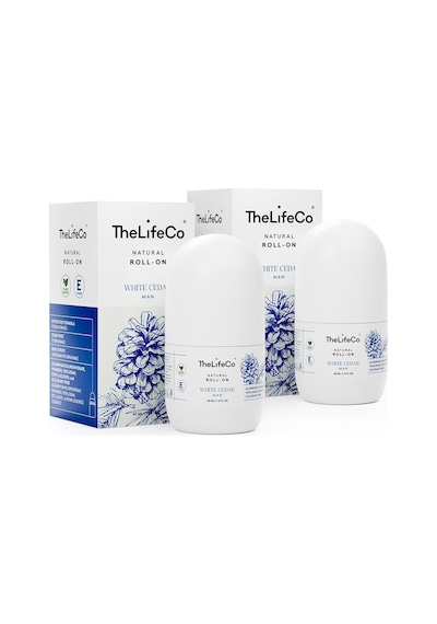 The Lifeco White Cedar Erkek Roll-On Deodorant 2 x 60 ML
