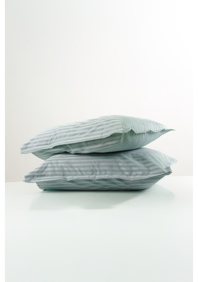 Saten Yastık Kılıfı Kapaklı 2 Adet 50x70 Cm Mint Yeşili