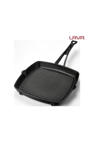 Lava Döküm Izgara Tava Metal Saplı Ölçü 26x26CM