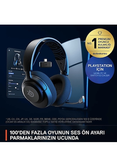 SteelSeries Arctis Nova 5P Wireless - Bluetooth Kablosuz Kulak Üstü Oyuncu Kulaklığı
