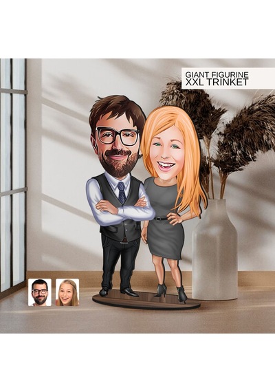 Bk Gift Kişiye Özel Sevgililer Karikatürlü Büyük Boy Ahşap Biblo-100, Arkadaşa Hediye , Sevgiliye Hediye, Kişiye Özel Biblolar Kobitmeyen137601 Bk Gif
