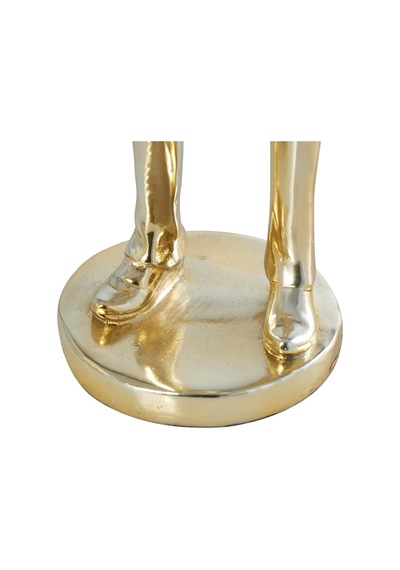 Reçine Müzisyen Heykeli, Akordeon/saksafon, 2'li Set, 10x36 Cm, Altın Diğer