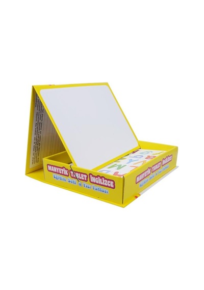+4 Yaş Manyetik Oyuncaklar Tablet İngilizce Eğitim Seti ve Yazı Tahtası (diy