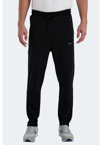 Slazenger Ones In Erkek Fermuar Cepli Siyah Eşofman Altı Siyah