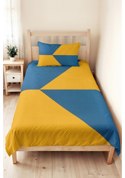 Mavi Geometrik Genç Odası Tek Kişilik Pike Takımı - Sarı Modern 160x220 Cm Kapitone Yatak Örtüsü Dumanlı Ufuk Yumuşaklığı Mavi Geometrik Genç Odası Tek Kişilik Pike Takımı - Sarı Modern 160x220 Cm Kapitone Yatak Örtüsü Dumanlı Ufuk Yumuşaklığı
