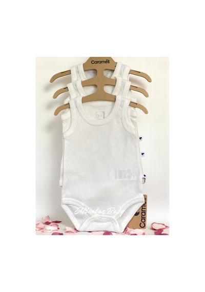 Altıntaş Baby Caramell Yumuşak Ve Nefes Alabilen %100 Pamuk 3'lü Body Set Ekru Ekru