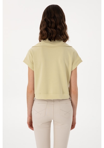 U.S. Polo Assn. Kadın Haki Modal Karışımlı  Polo Yaka Tişört 50300738-VR183
