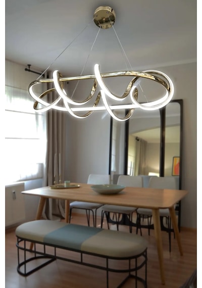 Kuzey Masa Üstü Modern Sarkıt Led Avize Renkli