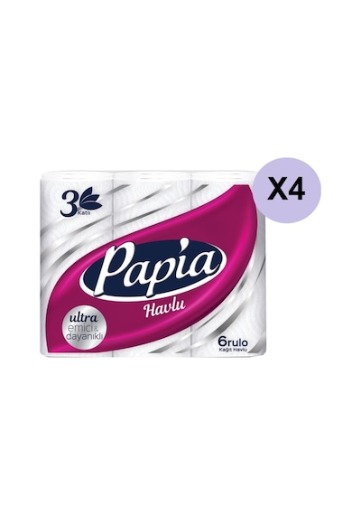 3 Katlı Havlu Kağıt 6 Rulo X 4 24 Adet